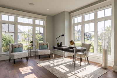 Designs by Santy :: Timber Estate Office with window transom and grills