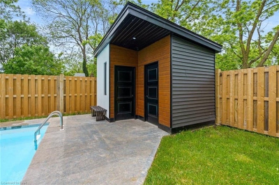 Designs by Santy :: Post House Modern pool shed