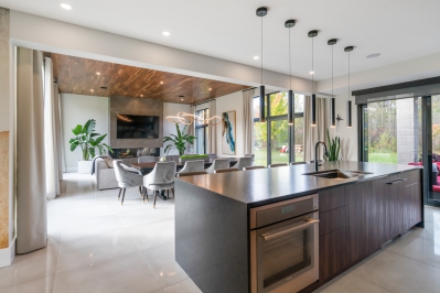 Designs by Santy :: Modern Luxury Contemporary, open-concept kitchen with island